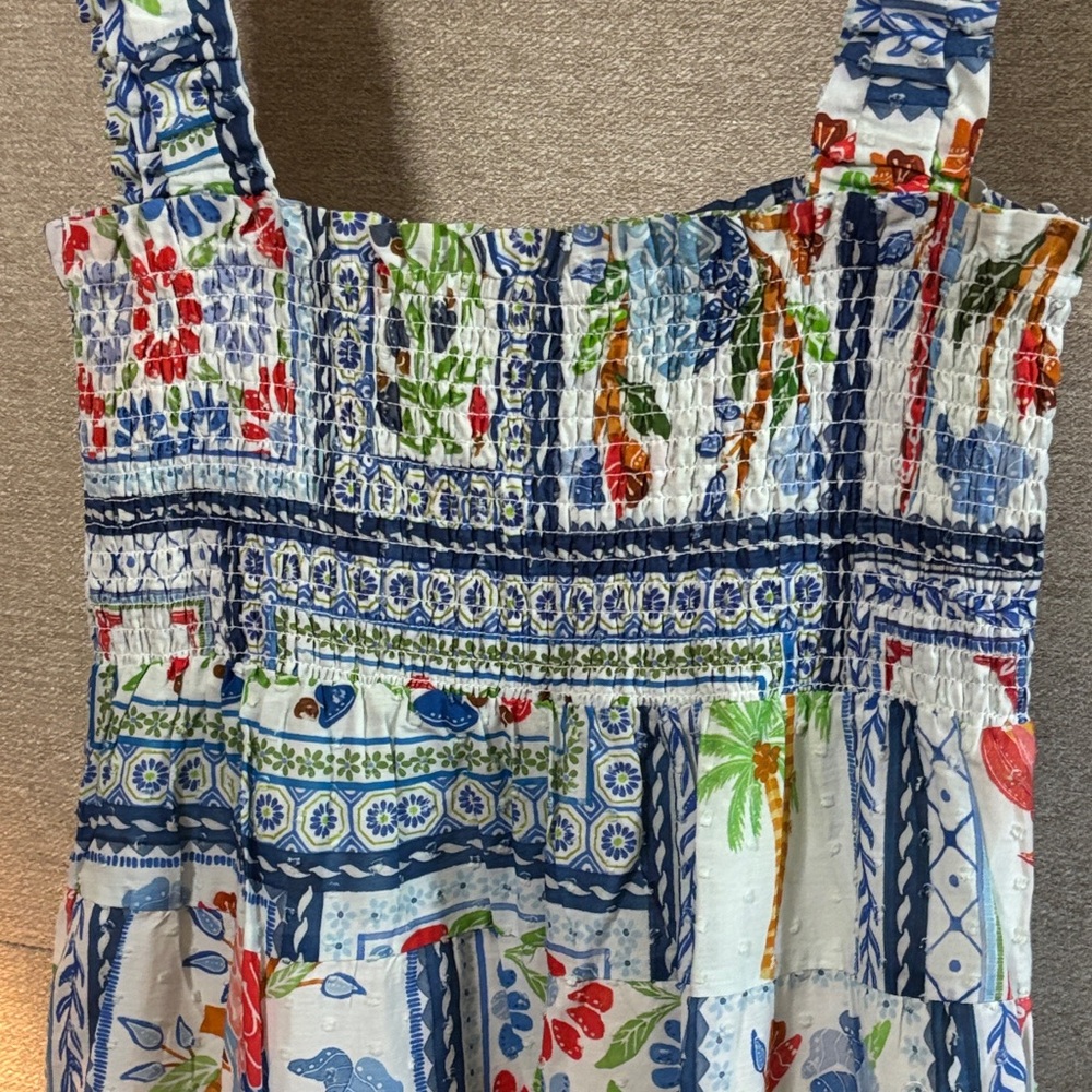 FARM Rio Multicolor Floral Patchwork Dress - Picture 3 of 4